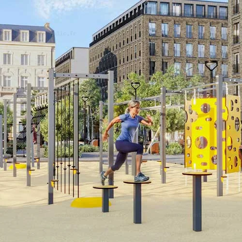 Agrès de course d'obstacles Ninja workout